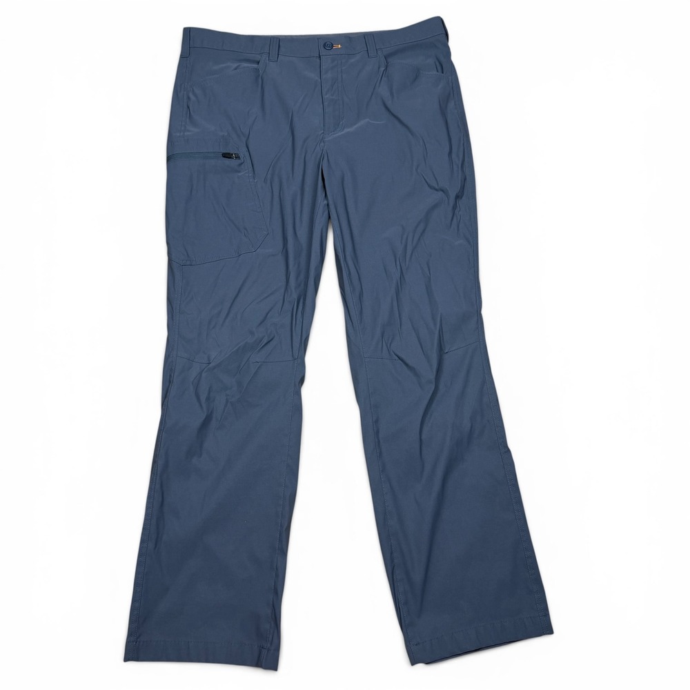 Eddie Bauer Mens Guide Pro Blue Gray Stretch Hiking Pants 38x32 D3353282